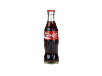 Coca Cola glass bottle from Surrey Donair Mr Greek Donair near Surrey BC